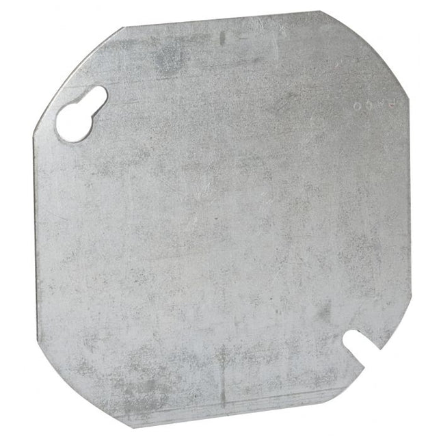 RACO 722 Metal Blank Cover, 4 Inch Diameter Octagonal Exposed Work Cover