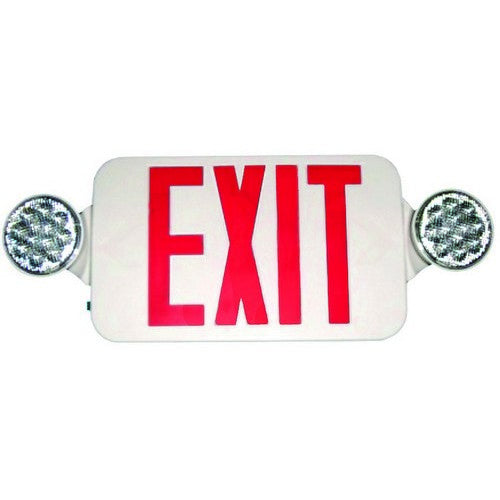 Morris 73040 Round Head LED Exit Emergency Light, Standard Type, Red