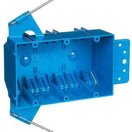 Carlon B3445AB 3-Gang 44 cu. in. Electrical PVC New Work Electrical Switch and Outlet Box