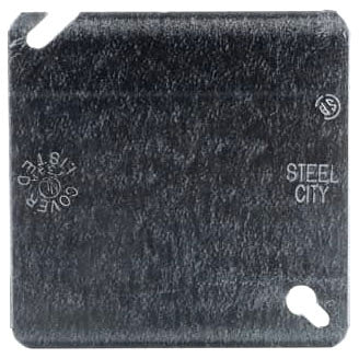 Steel City 52C1 4" Square Cover Flat Blank