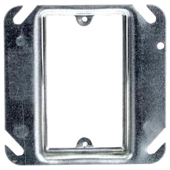 Steel City 52C14-5/8 1-Gang Square Device Cover 4Cu 4 X 5/8" Raised