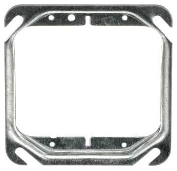 Steel City 52C17-25 4" Square Ring 2-Gang 1/2" Raised 6.3Cu