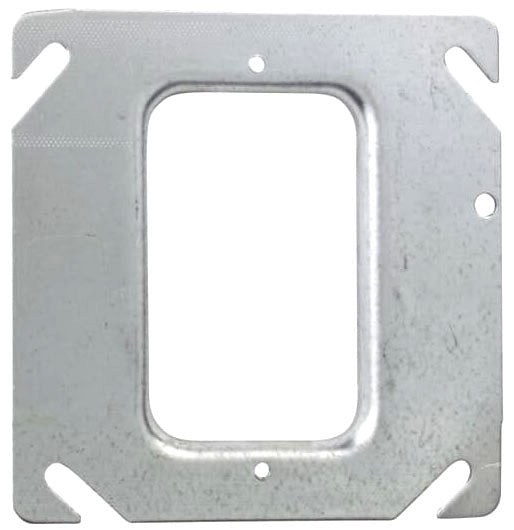 Steel City 52C36 4 in. Square Metal 1-Gang Electrical Box Mud Ring