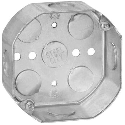Steel City 54151-1/2 4" Octagon Box Steel