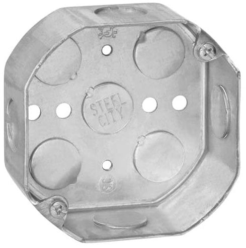 Steel City 54151-1/2 4" Octagon Box Steel