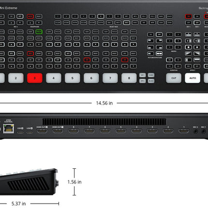 Blackmagic Design SWATEMMINICEXT ATEM Mini Extreme Live Production HDMI Switcher - 8 HDMI Inputs & Direct Live Streaming