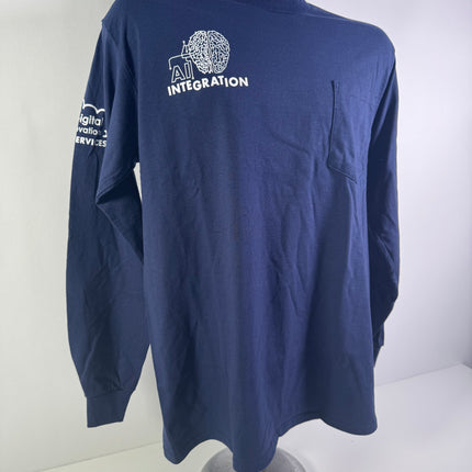 DI "AI Integration" Cotton Long Sleeve Graphic T-Shirt