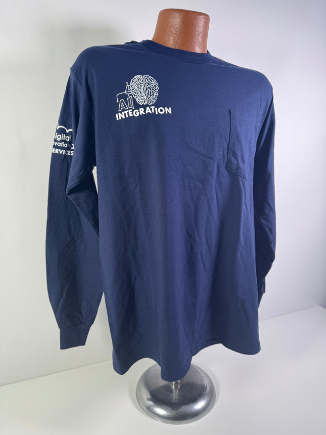 DI "AI Integration" Cotton Long Sleeve Graphic T-Shirt