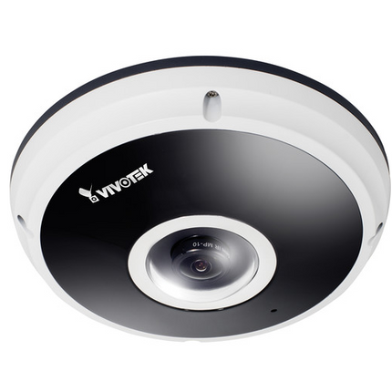 Vivotek FE8181V 5MP 360-degree Surround View IR Fisheye Fixed Dome Network Camera