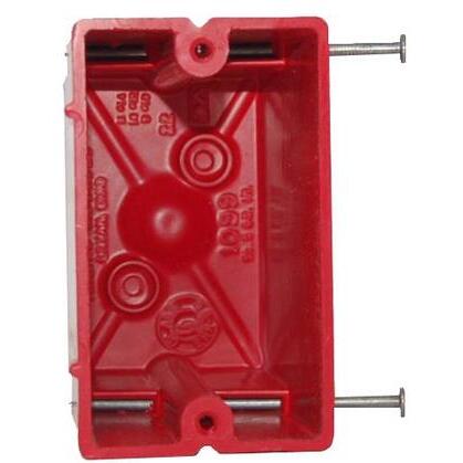 Allied Moulded 1099-NRED 1-Gang, Nail-On, Fire Alarm Box