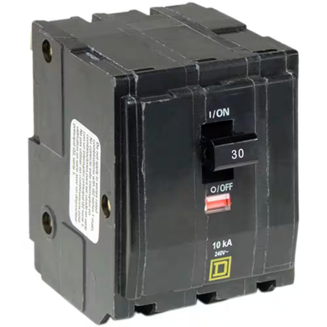 Square D QO330CP 30 Amp 3-Pole Plug-In Circuit Breaker