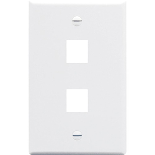ICC 2 Port Single Gang Faceplate