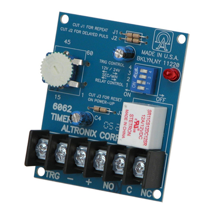 Altronix Multi-Purpose Timer (1 sec. to 60 Min, 12 or 24VDC Operation)