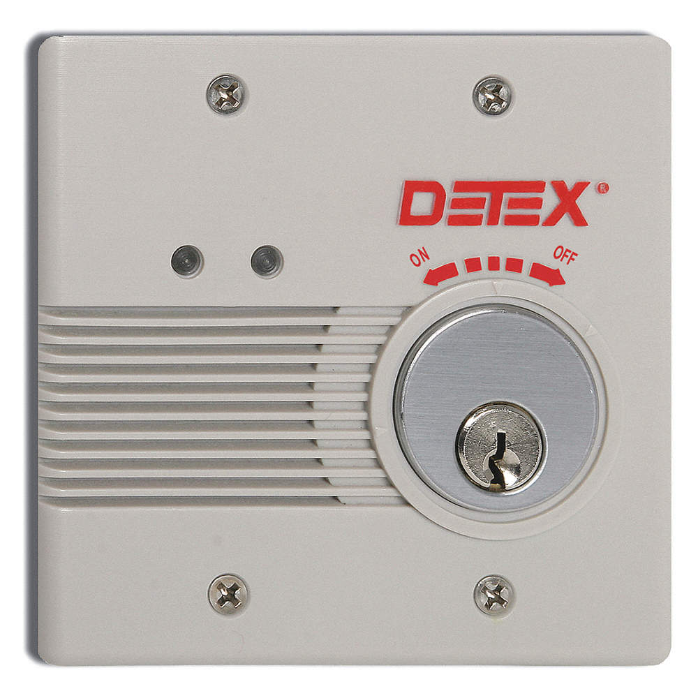 Detex EAX-2500F AC/DC External Powered Wall Mount Exit Alarm - Flush Mount
